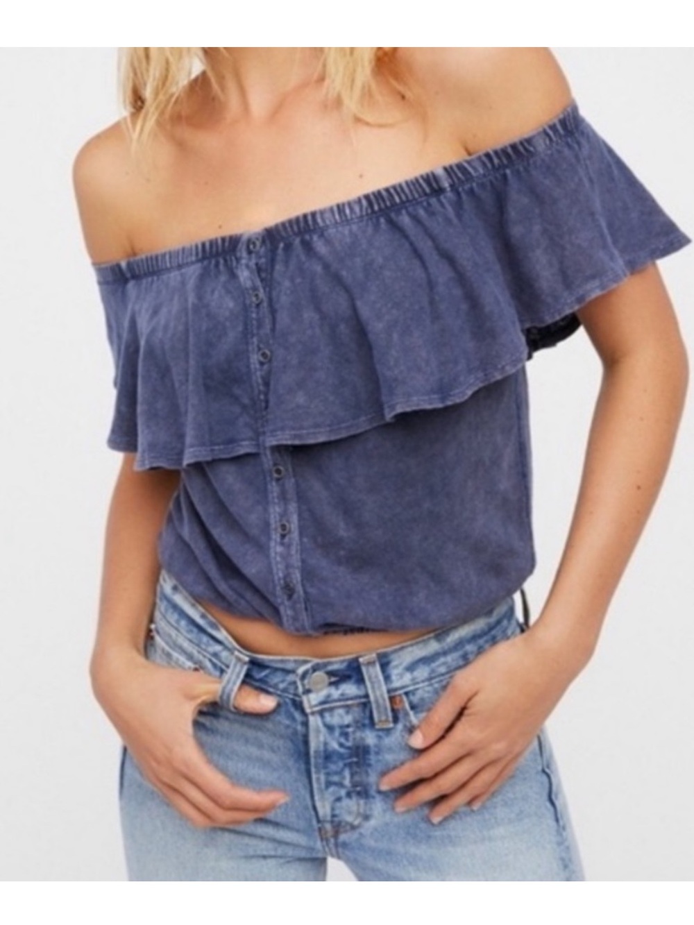 Free People Love Letter Off The Shoulder Top size small